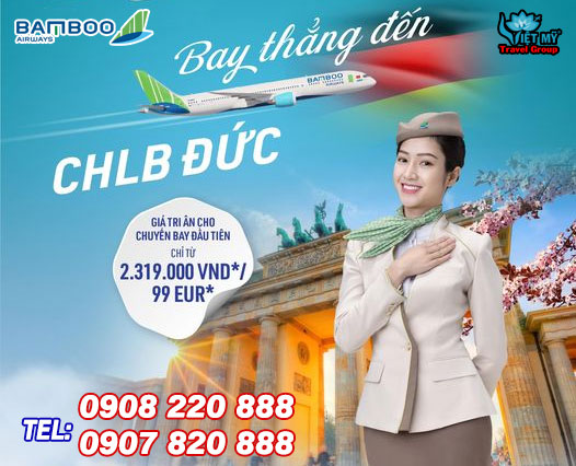 Bamboo mở bán vé bay thẳng Việt Nam – Đức