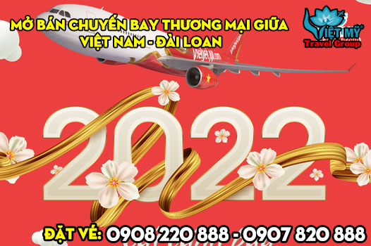 Mở bán chuyến bay giữa Việt Nam - Đài Loan