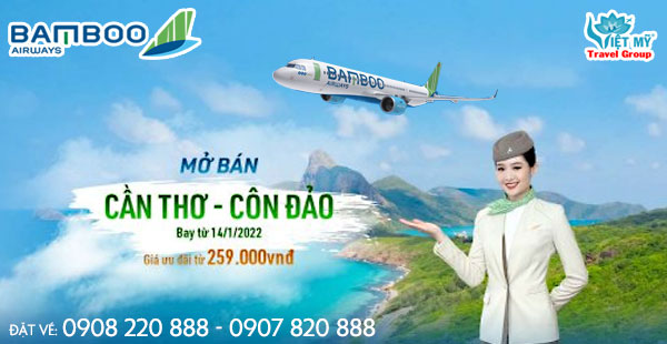 Mở bán vé máy bay Cần Thơ – Côn Đảo của Bamboo Airways