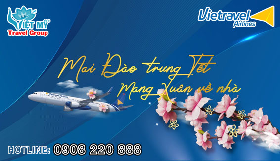 Vietravel Airlines nhận vận chuyển mai đào Tết