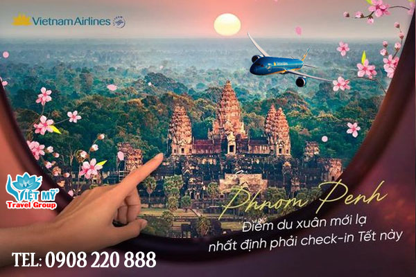 VNA khuyến mãi vé máy bay Việt Nam - Campuchia