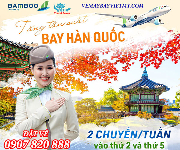 Bamboo Airways tăng tần suất bay Hàn Quốc - Việt Nam