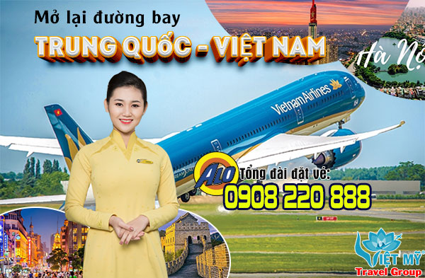 Mở lại đường bay Việt Nam Trung Quốc