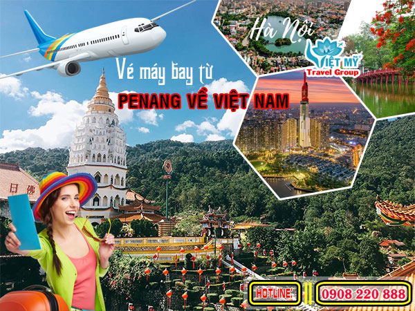 Vé máy bay từ Penang về Việt Nam