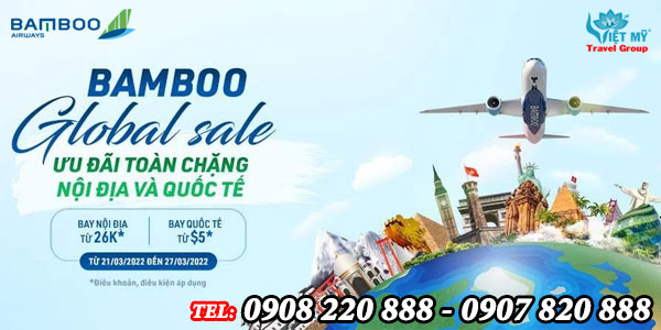 Bamboo Airways ưu đãi vé Nội địa chỉ từ 26K