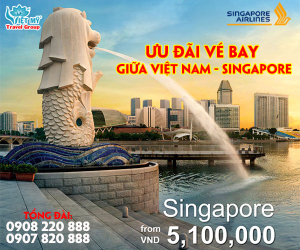 Singapore Airlines ưu đãi vé bay giữa Việt Nam - Singapore