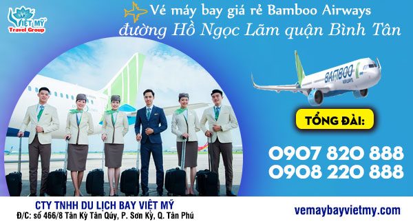 Vé máy bay giá rẻ Bamboo Airways đường Hồ Ngọc Lãm quận Bình Tân