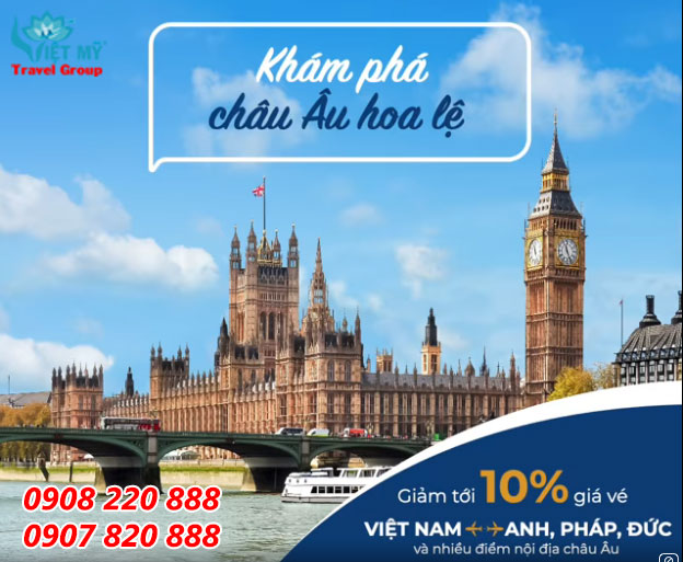 VNA giảm 10% giá vé bay giữa Việt Nam - Anh, Pháp, Đức