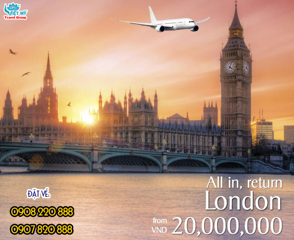 Singapore Airlines khuyến mãi hàng loạt vé đi London