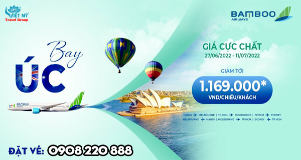 Bay Úc giá cực chất cùng Bamboo Airways
