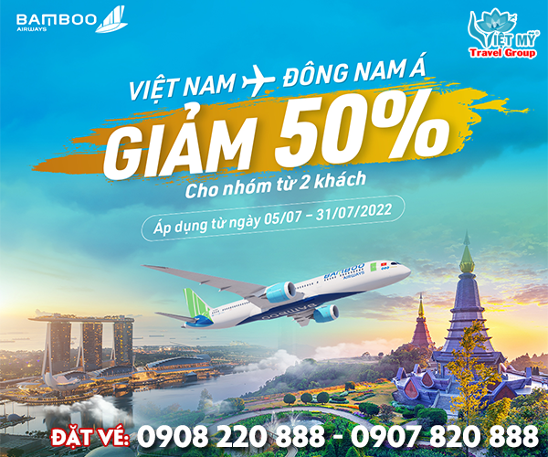 Bamboo giảm đến 50% giá vé chặng Đông Nam Á