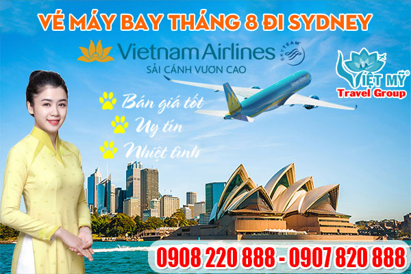 Vé máy bay tháng 8 đi Sydney Vietnam Airlines