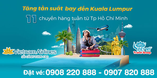 Vietnam Airlines tăng tần suất bay giữa Việt Nam - Malaysia