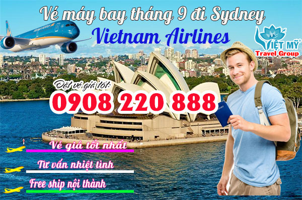 Vé máy bay tháng 9 đi Sydney Vietnam Airlines