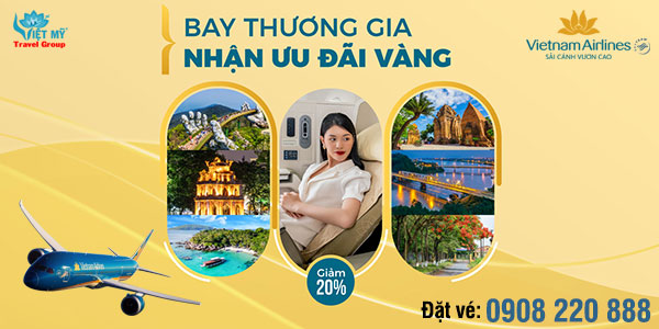 Vietnam Airlines ưu đãi giảm 20% giá vé hạng Thương gia