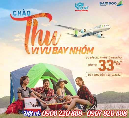 Bamboo Airways ưu đãi vé máy bay Chào Thu