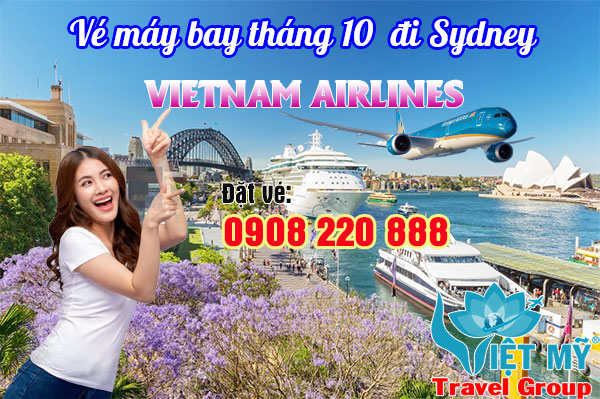 Vé máy bay tháng 10 đi Sydney Vietnam Airlines
