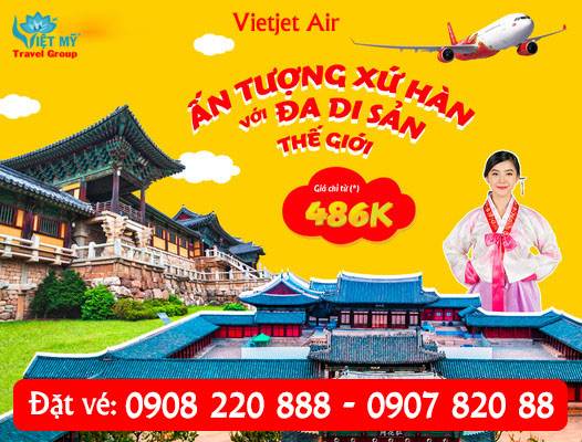 Vietjet Air ưu đãi vé đi Seoul/Busan chỉ từ 486K