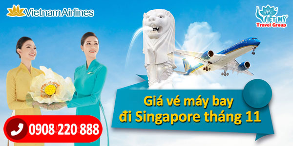 Giá vé máy bay đi Singapore tháng 11