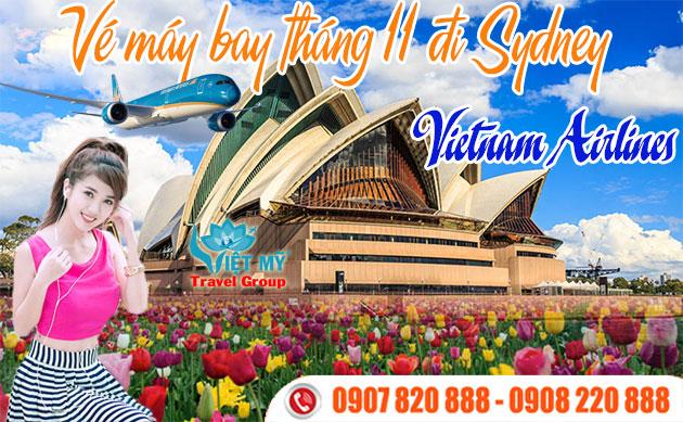 Vé máy bay tháng 11 đi Sydney Vietnam Airlines