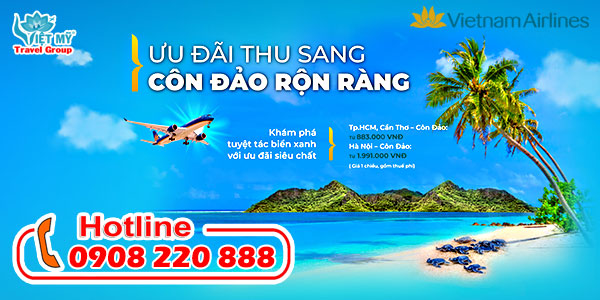 Vietnam Airlines ưu đãi mùa Thu đi Côn Đảo chỉ từ 883K