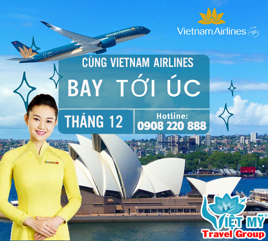 Vé máy bay tháng 12 đi Sydney Vietnam Airlines