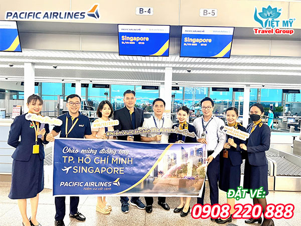 Săn vé máy bay Pacific Airlines giữa TPHCM - Singapore tại Việt Mỹ
