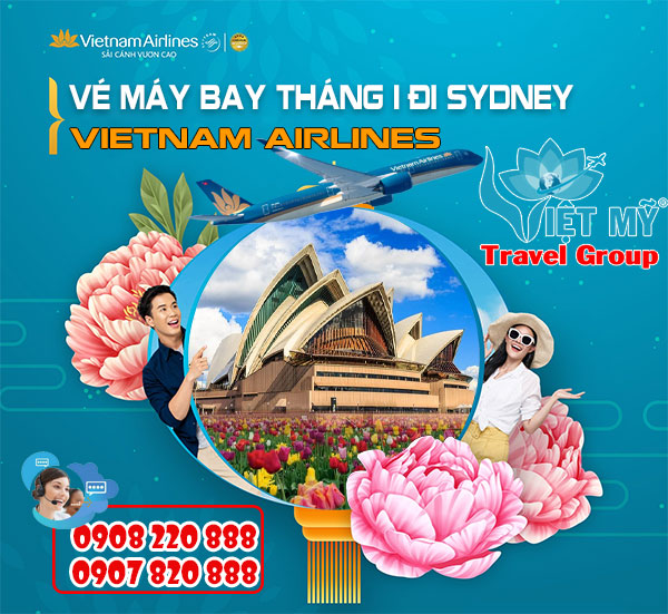 Vé máy bay tháng 1 đi Sydney Vietnam Airlines