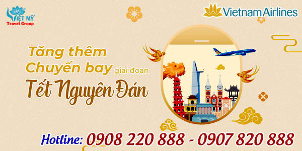 Vietnam Airlines tăng thêm chuyến bay Tết Nguyên Đán