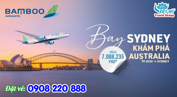Ưu đãi vé bay tới Sydney cực hời của Bamboo Airways