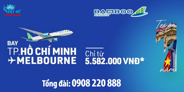 Bamboo Airways ưu đãi đường bay TP.HCM – Melbourne