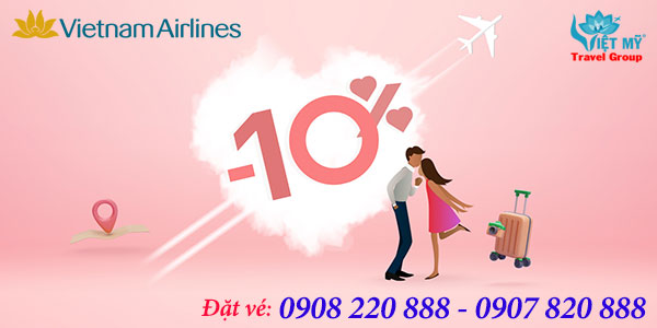 Vietnam Airlines giảm 10% giá vé ngày Valentine