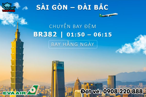 EVA Air khôi phục chuyến bay đêm từ Sài Gòn đi Đài Bắc