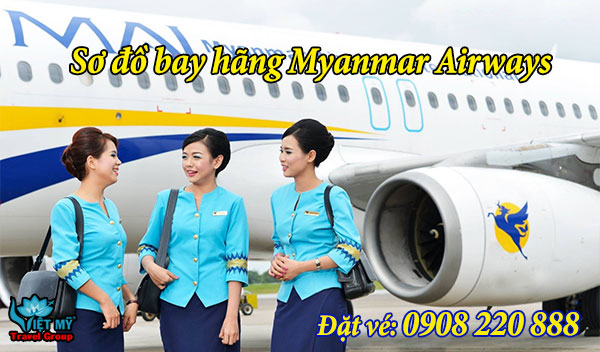 Sơ đồ bay hãng Myanmar Airways