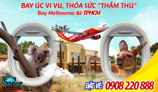 Vietjet có bay từ TpHCM đi Melbourne không?