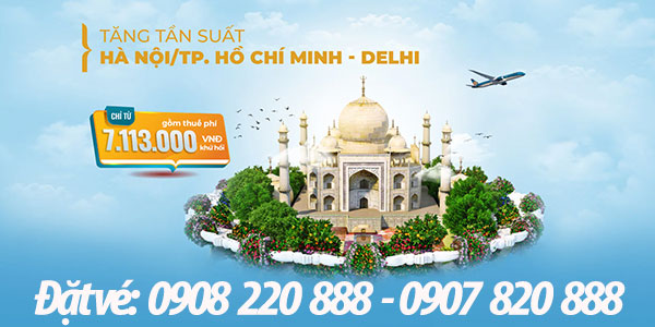 Vietnam Airlines tăng tần suất bay thẳng đi Ấn Độ