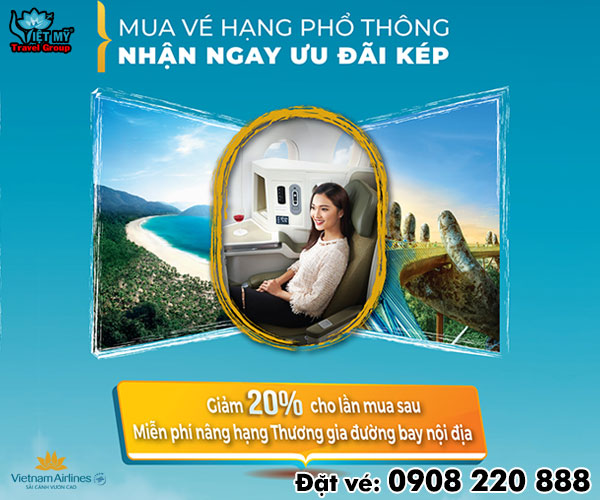 Vietnam Airlines ưu đãi giảm 20% giá vé trong lần bay tiếp theo
