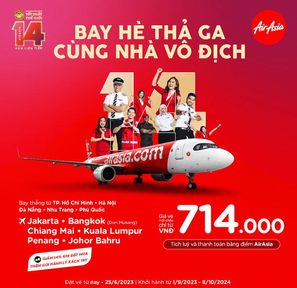 Air Asia ưu đãi 714K