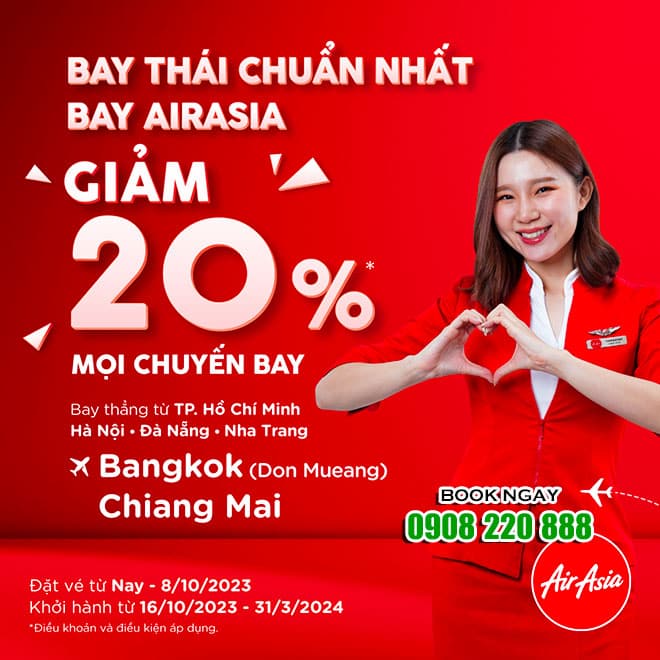 Airasia giảm giá 20%
