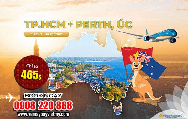 Vietnam Airlines bay thẳng Perth Úc