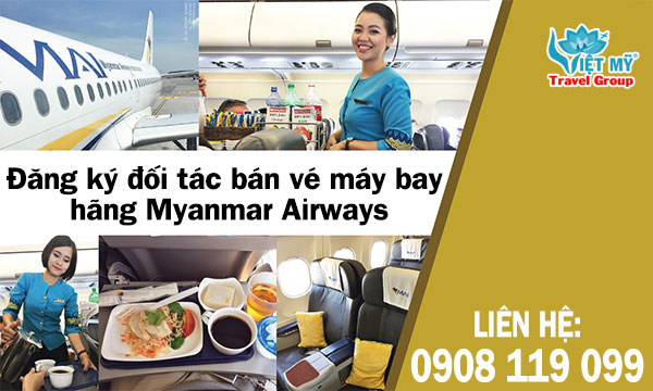 Đăng ký đối tác bán vé máy bay hãng Myanmar Airways