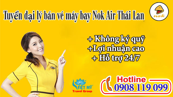 Tuyển đại lý bán vé máy bay Nok Air Thái Lan