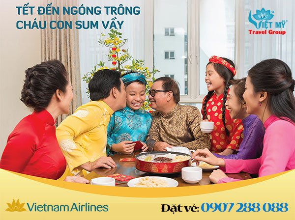Vé máy bay Quốc tế về Việt Nam dịp Tết 2024 của VNA