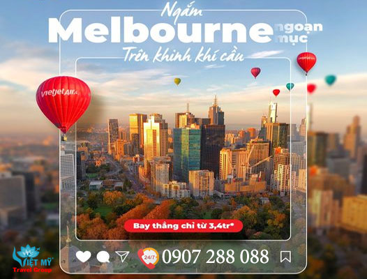 Vietjet ưu đãi vé máy bay đến Melbourne chỉ từ 3,400,000 VNĐ