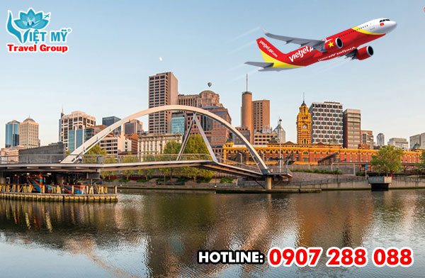 Đặt vé máy bay giá rẻ Hà Nội đi Melbourne hãng Vietjet Air