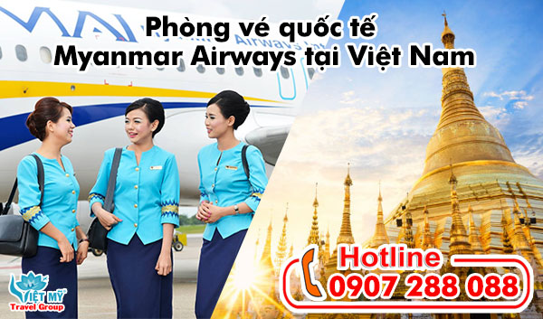 Phòng vé quốc tế Myanmar Airways tại Việt Nam