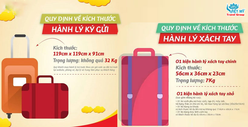 Quy định hành lý hãng Viejtet bay quốc tế từ Hà Nội đi Melbourne 2 Quy định hành lý bay quốc tế từ Hà Nội đi Melbourne