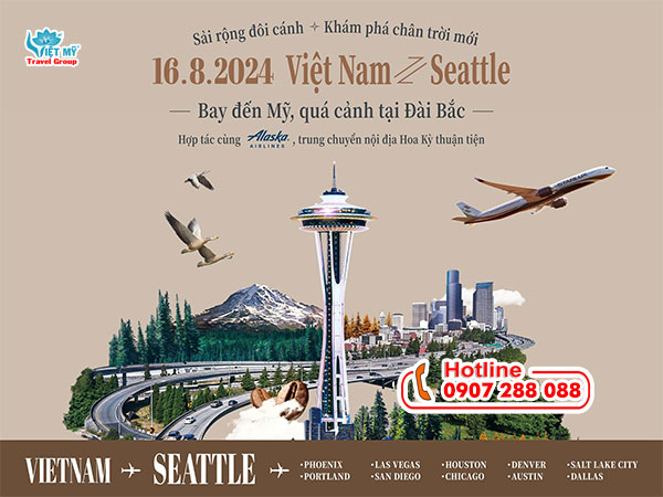 STARLUX Airline ưu đãi vé máy bay đi Seattle