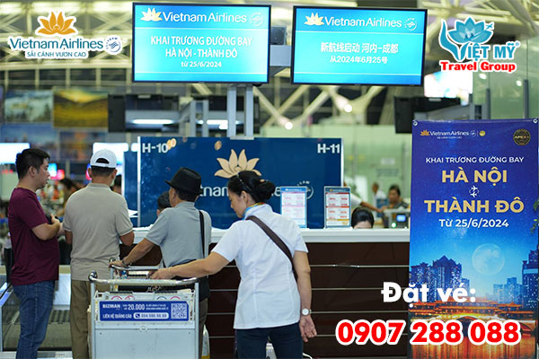 VNA khai trương đường bay thẳng giữa Hà Nội và Thành Đô 2 Khai trương đường bay thẳng giữa Hà Nội và Thành Đô của VNA