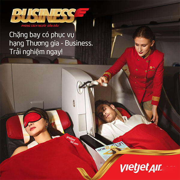 Vietjet Air giảm 30% giá vé Hạng thương gia 2 Mua ưu đãi giảm 30% giá vé máy bay Hạng thương gia của Vietjet
